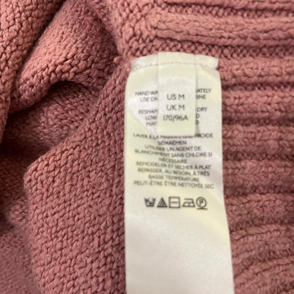 FREE PEOPLE BROOKSIDE ALPINE ROSE OVERSIZED KNIT TUNIC SWEATER SIZE MEDIUM - Picture 5 of 16